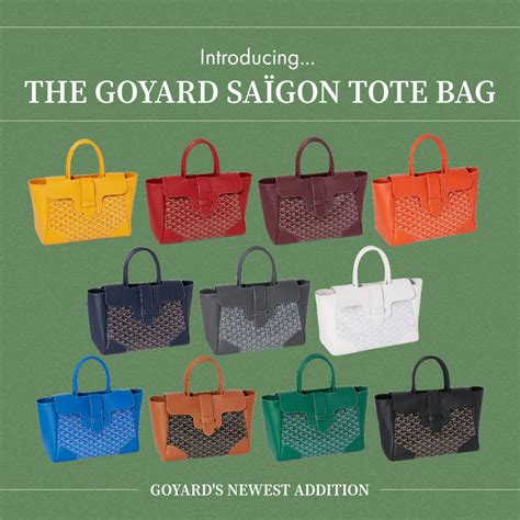 new goyard bags|goyard saigon tote bag cost.